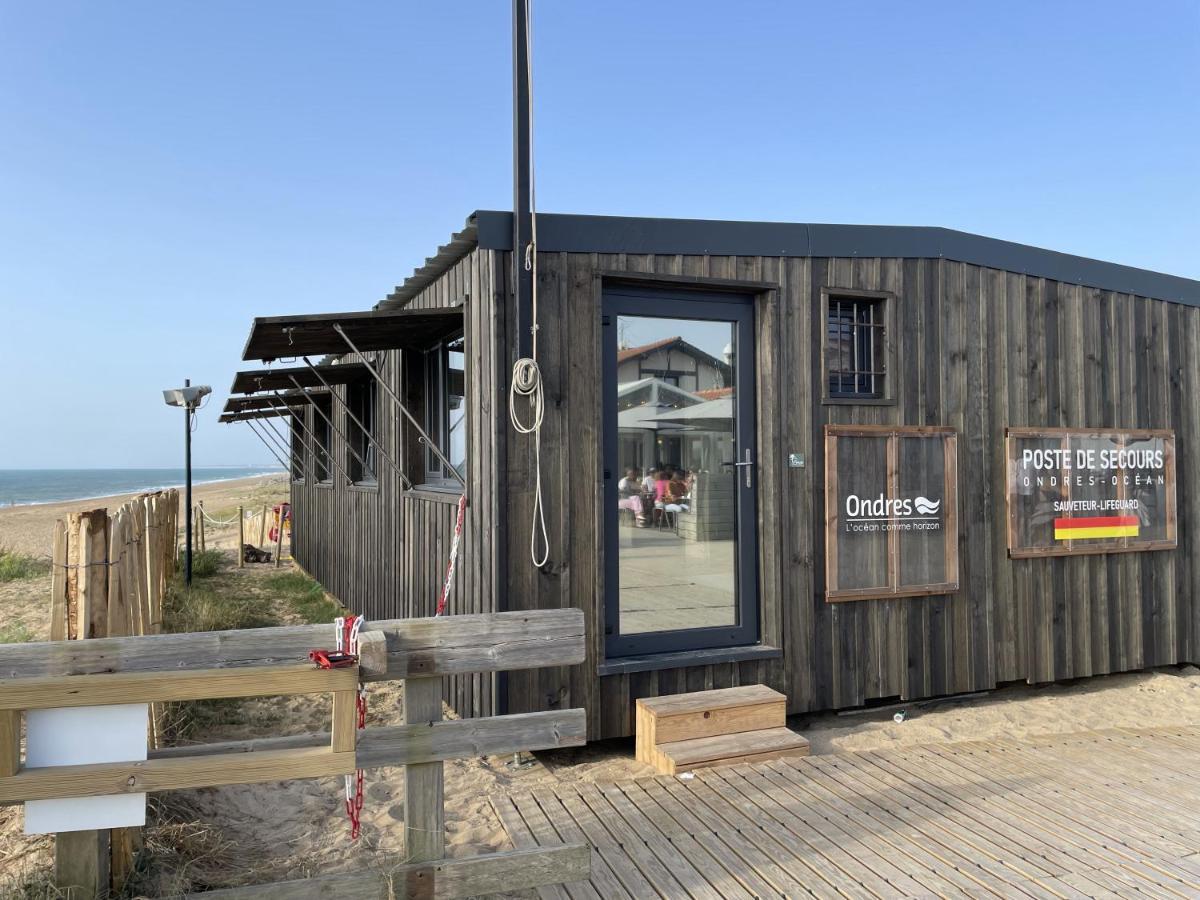 Chalet Paisible A La Plage, Piscine Et Tennis Ondres Extérieur photo